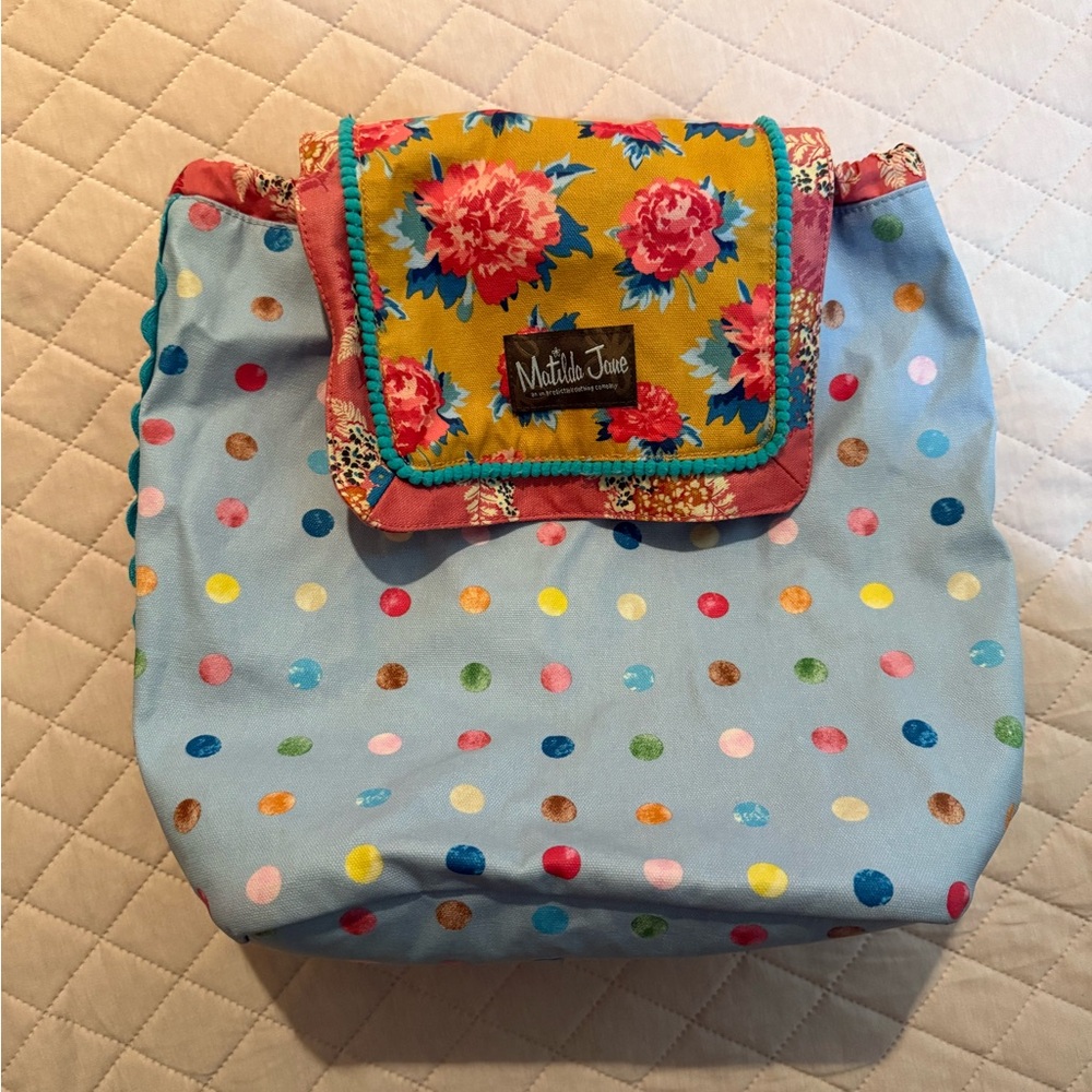 Matilda Jane Floral and Polka Dot Backpack